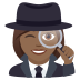 🕵🏾‍♀️ woman detective: medium-dark skin tone display on JoyPixels